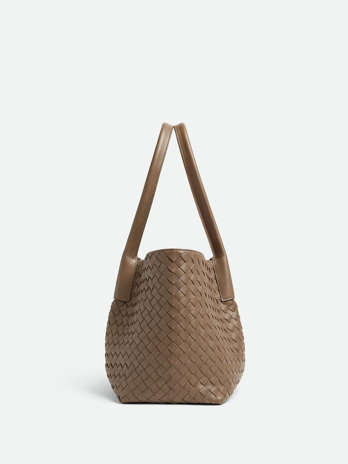 Bottega Veneta Brown Pinacoteca Medium Lamb Leather Han