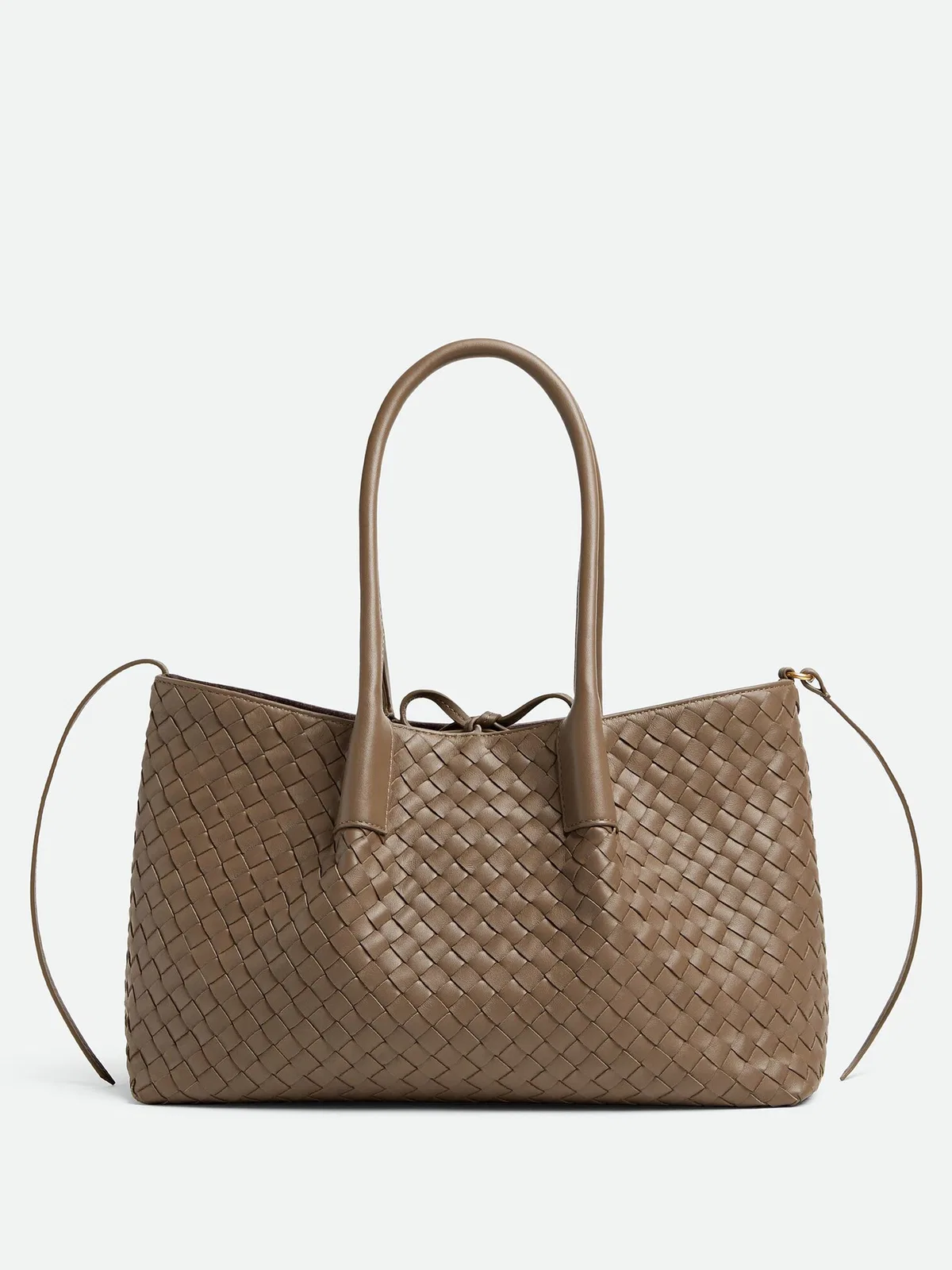 Bottega Veneta Brown Pinacoteca Medium Lamb Leather Han