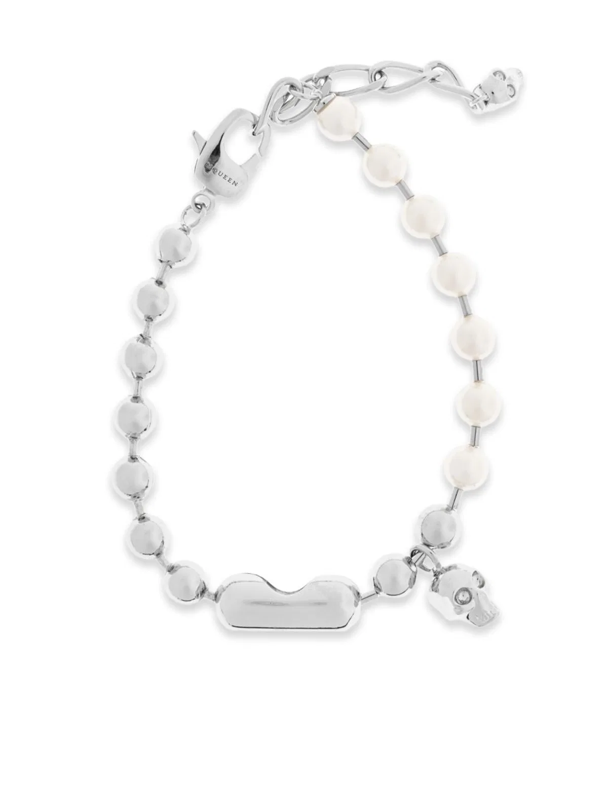 Alexander Mcqueen Skl & Pearl Bracelet