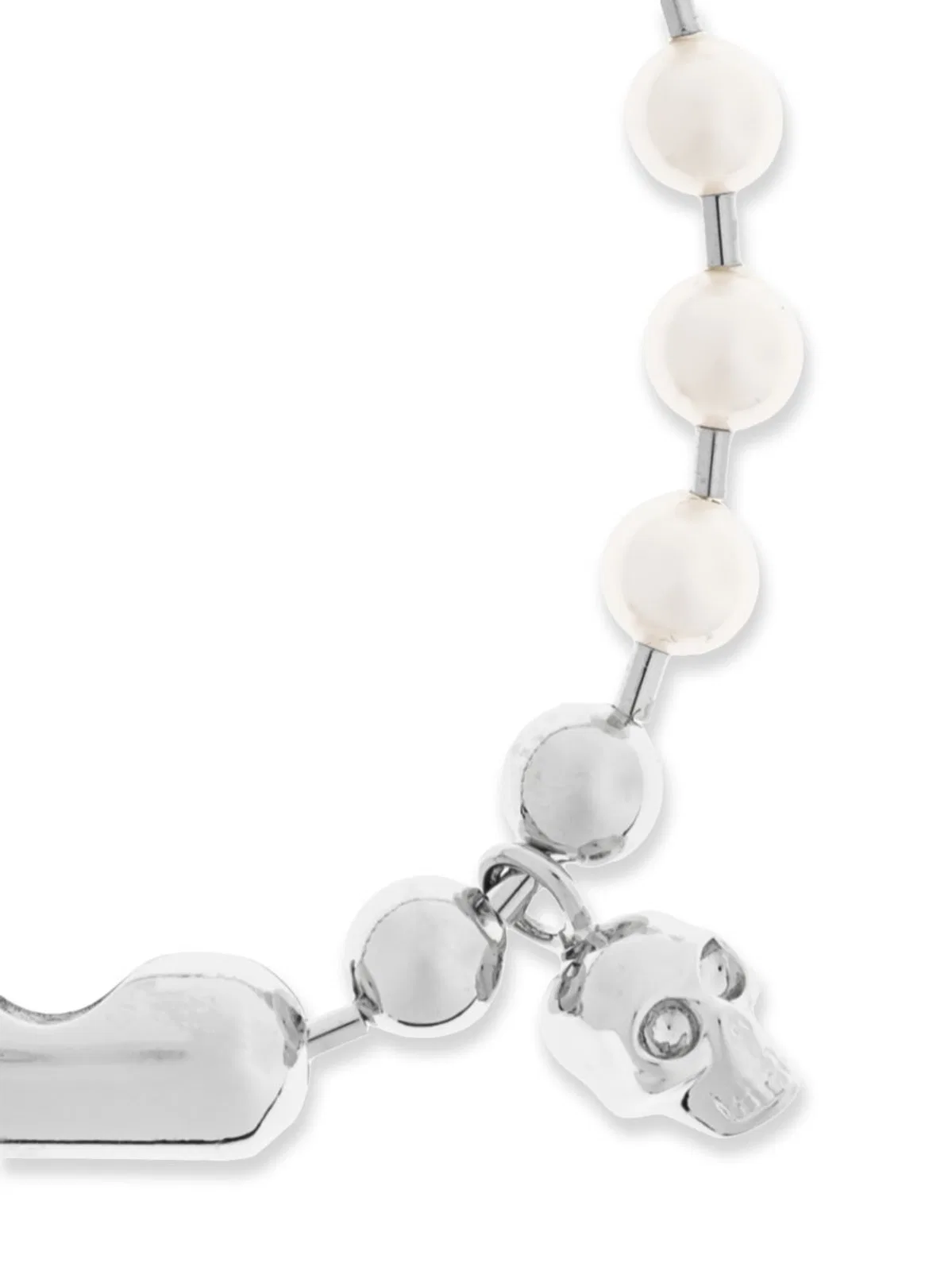 Alexander Mcqueen Skl & Pearl Bracelet