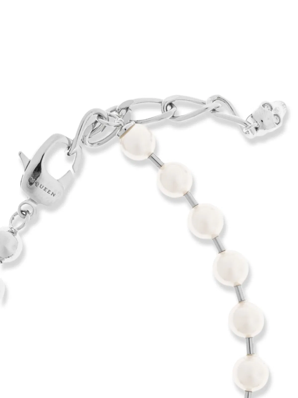 Alexander Mcqueen Skl & Pearl Bracelet