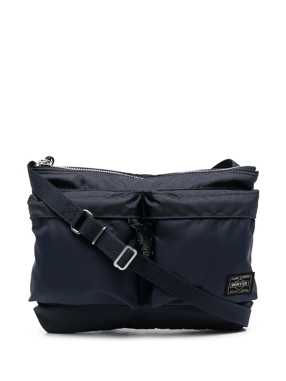 Porter Yoshida Blue Nylon Shoulder Bag