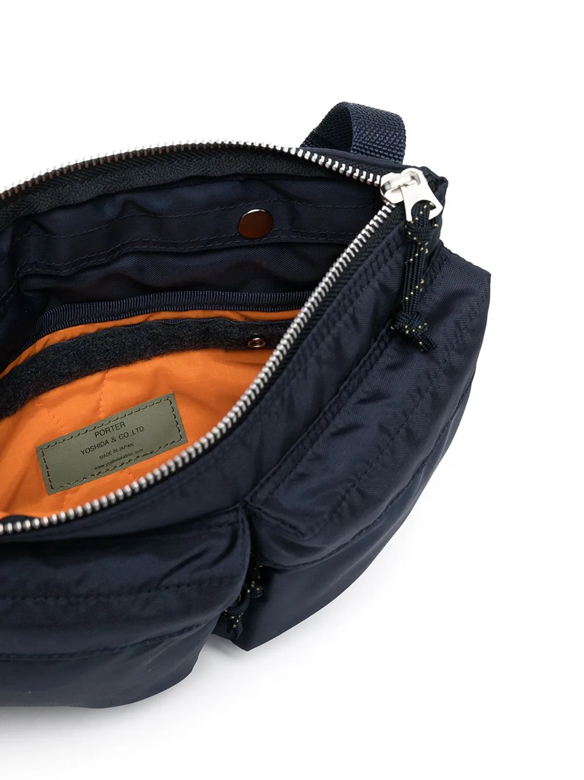 Porter Yoshida Blue Nylon Shoulder Bag