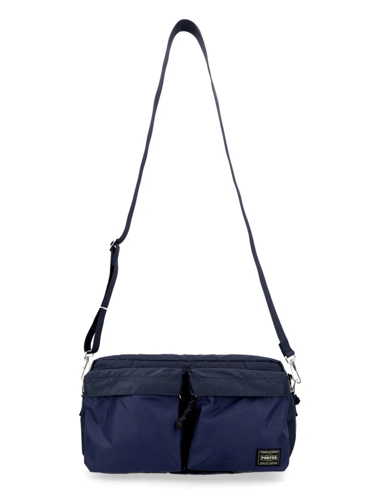 Porter Yoshida Blue Nylon Shoulder Bag