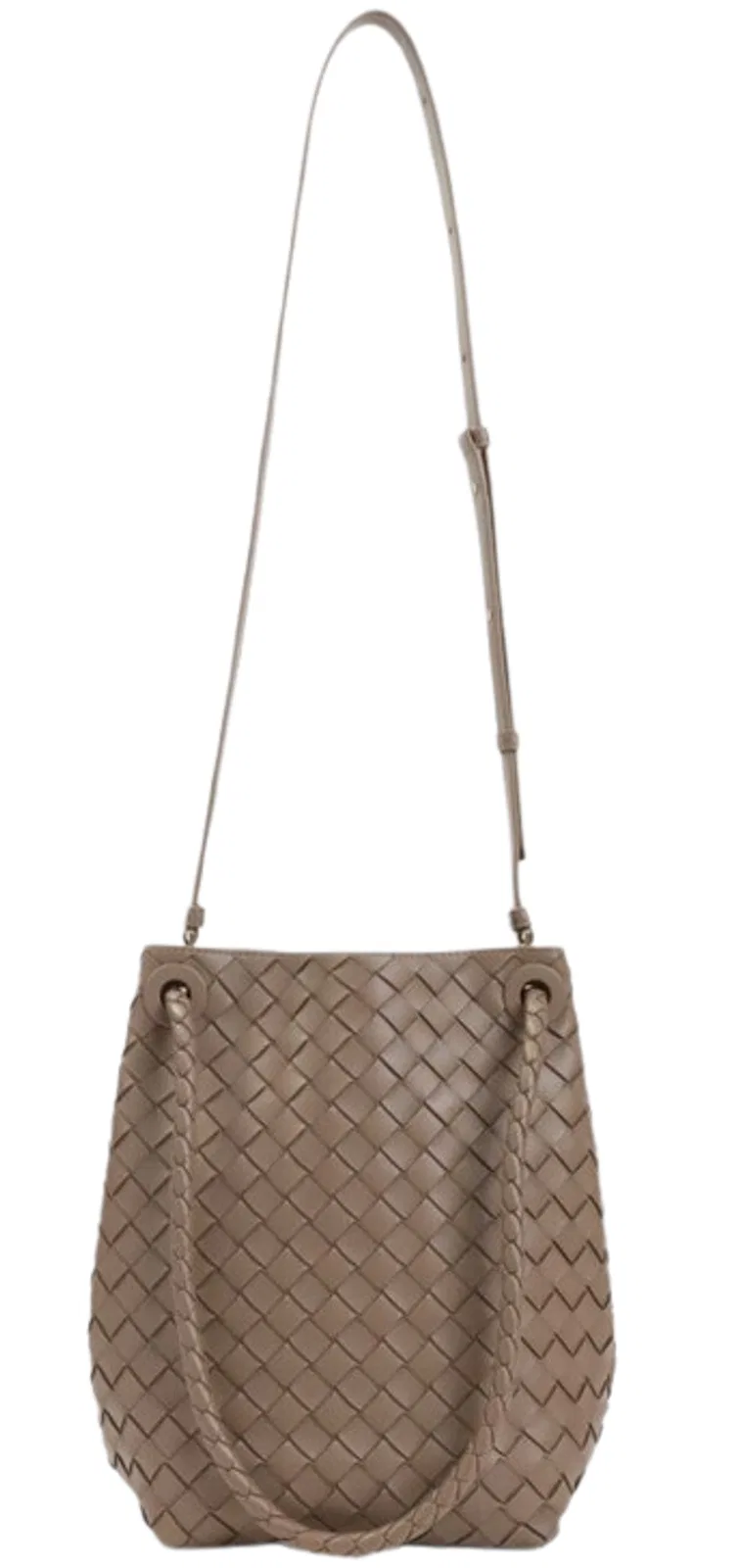 Bottega Veneta Pinecone Brown Lamb Leather Andiamo Buck