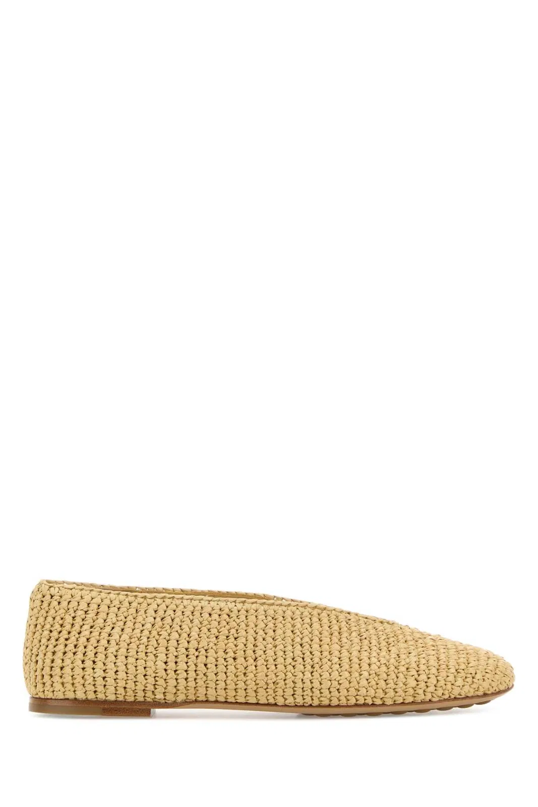 Bottega Veneta Raffia Rosa Ballerinas