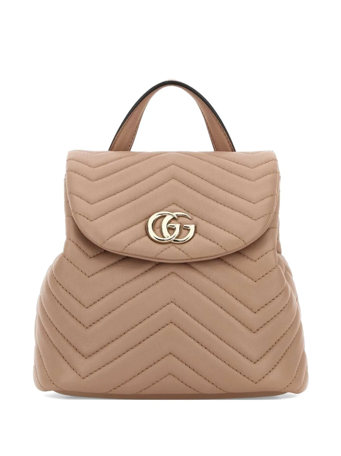 Gucci Pink Leather Mini Gg Marmont Backpack