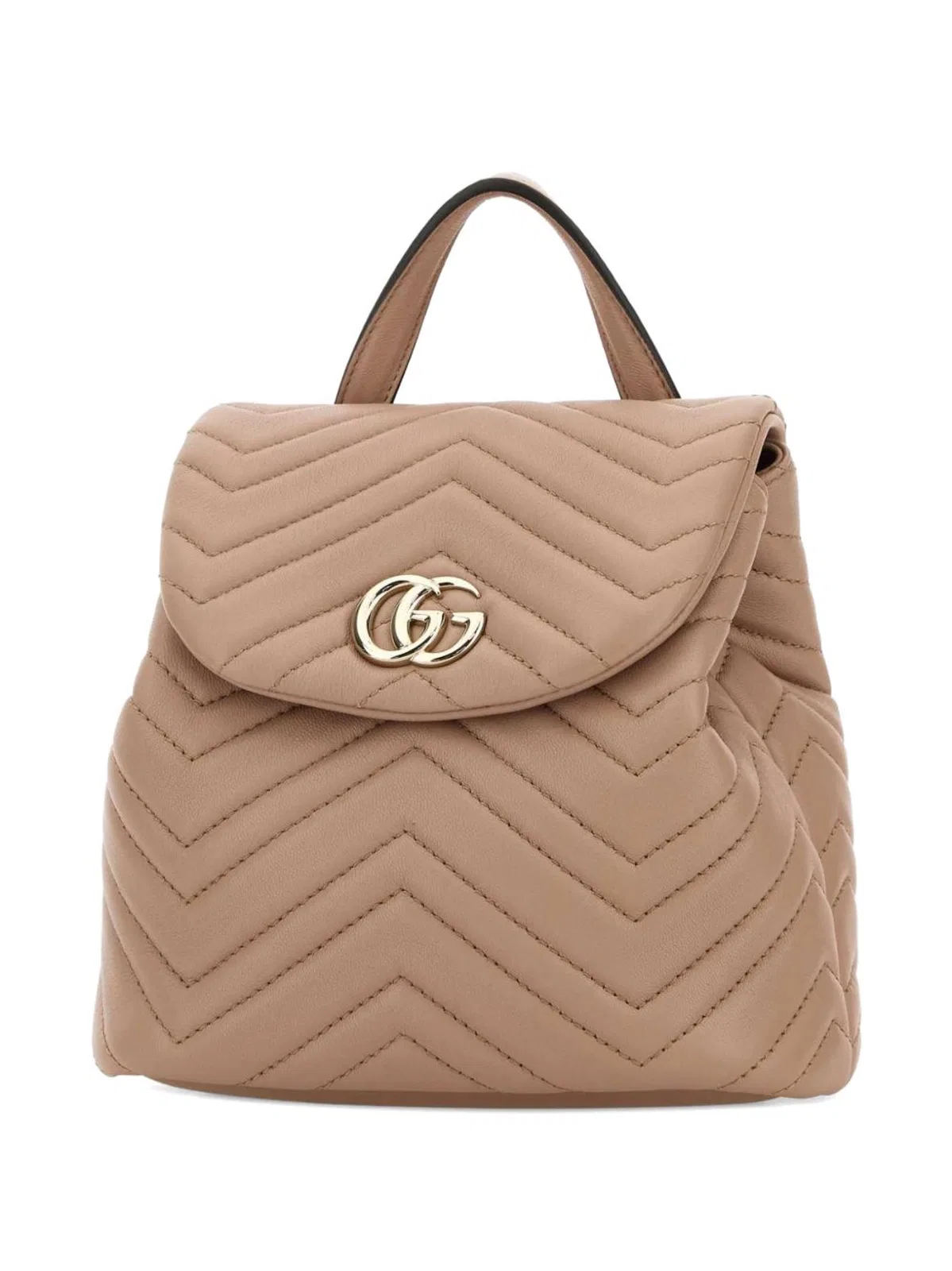 Gucci Pink Leather Mini Gg Marmont Backpack