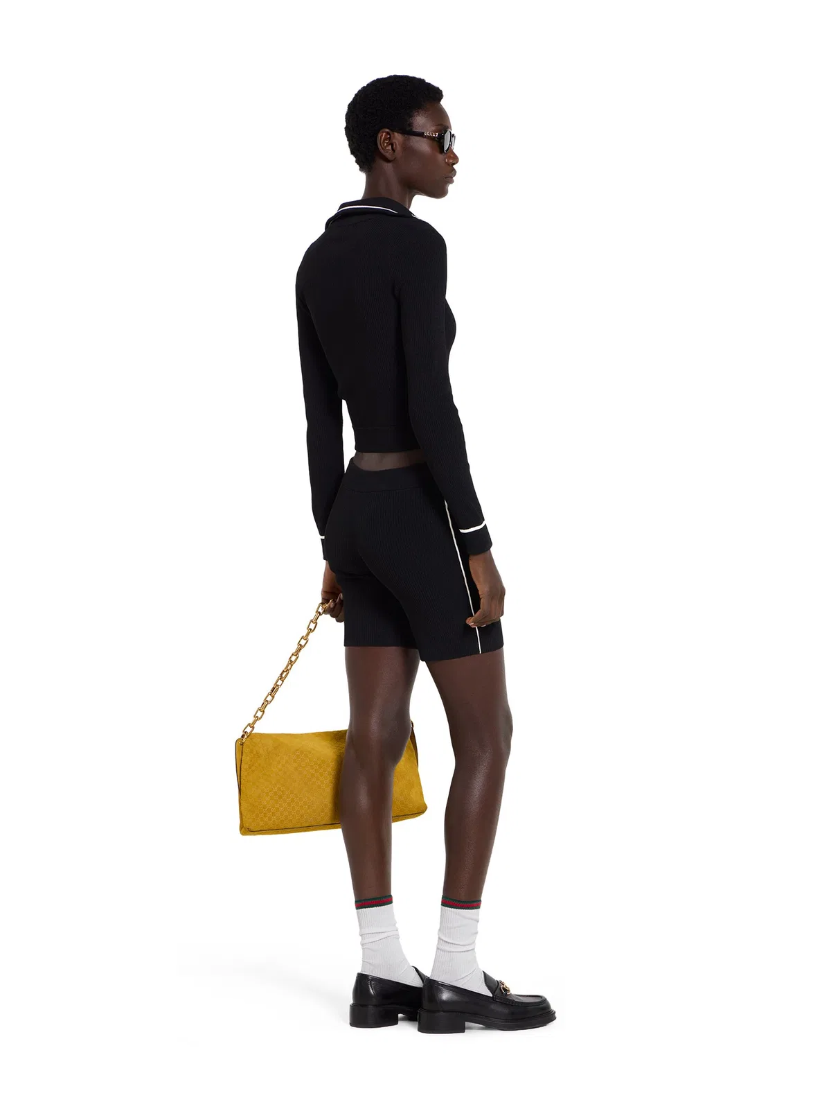 Gucci Ribbed Shorts With Intarsia