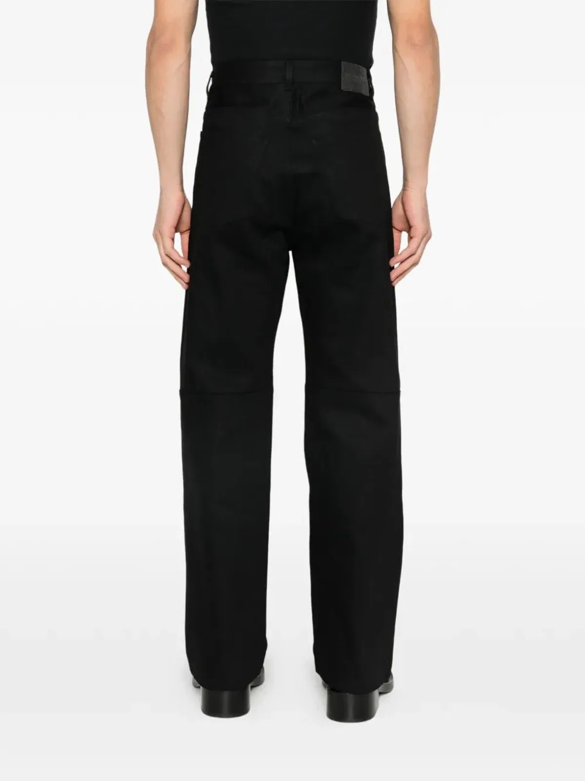 Balenciaga Black Cotton Denim Trousers