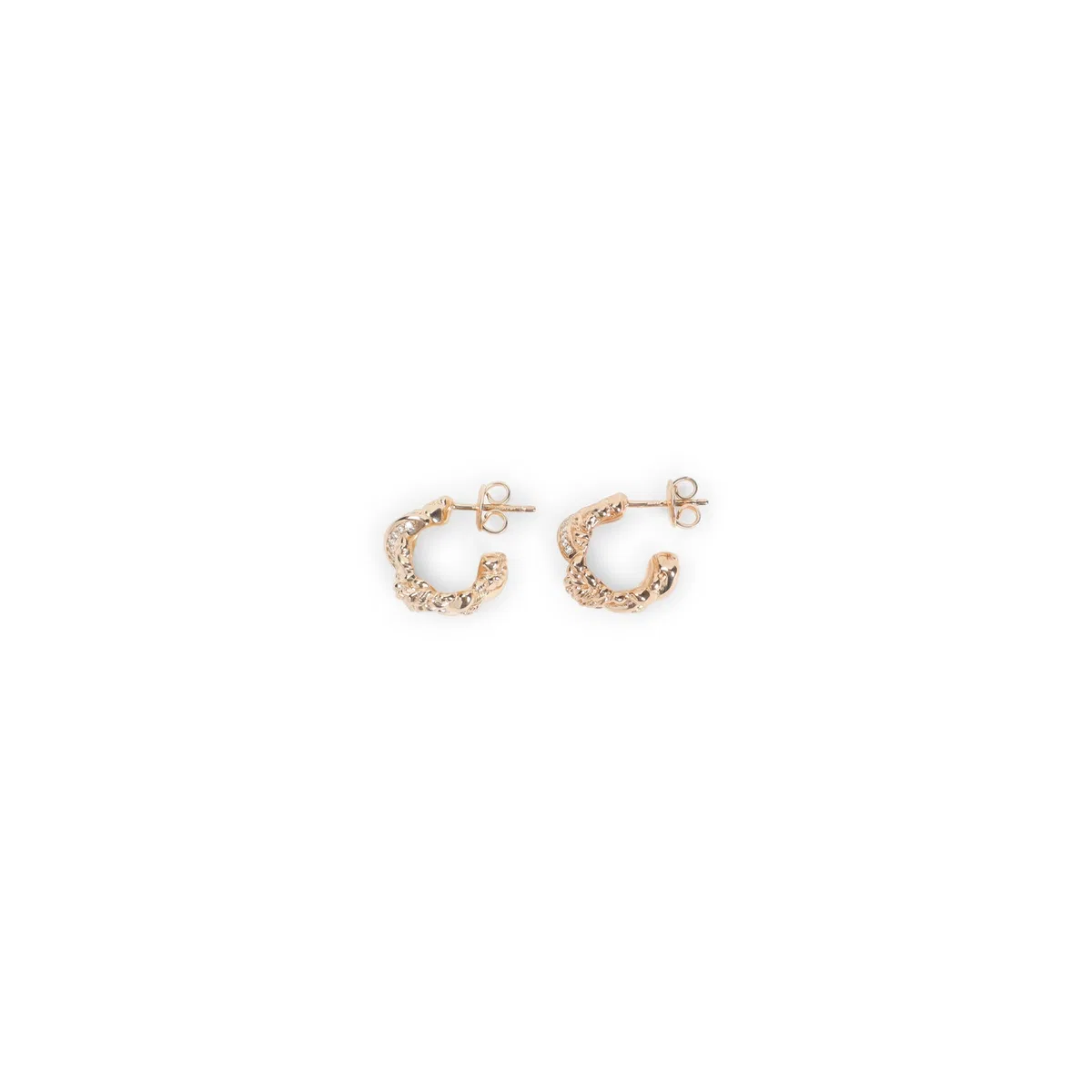 Bottega Veneta Gold Brass Earrings