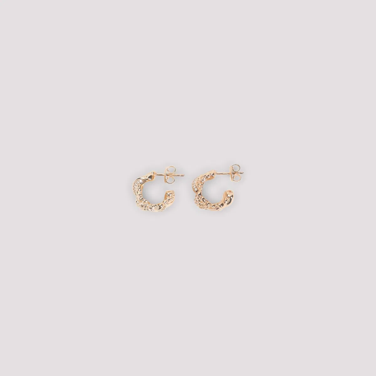 Bottega Veneta Gold Brass Earrings
