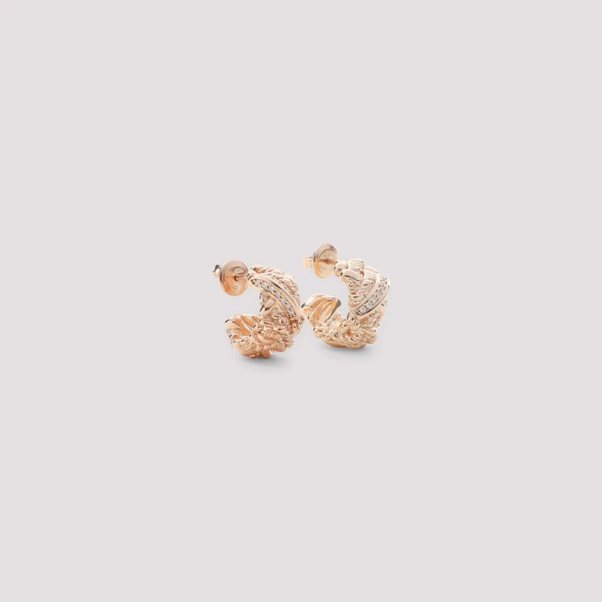 Bottega Veneta Gold Brass Earrings