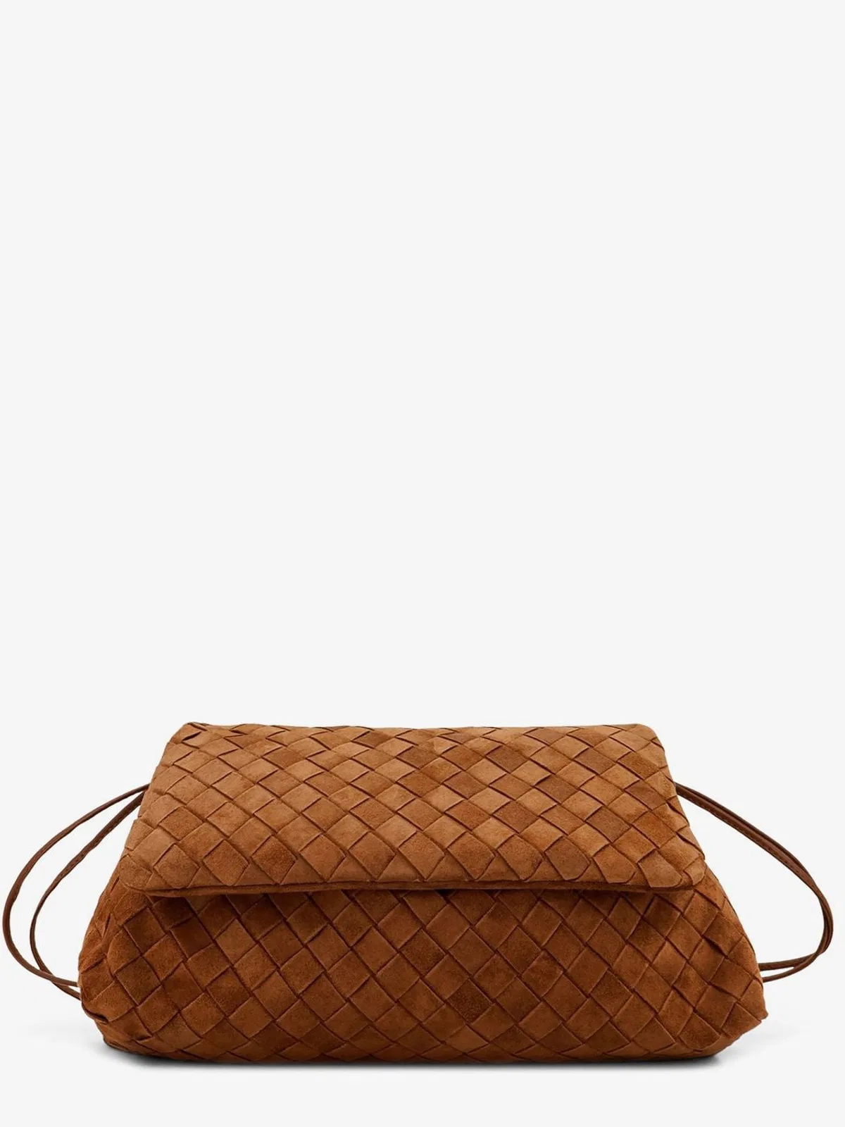 Bottega Veneta Amber Suede Leather Pouch