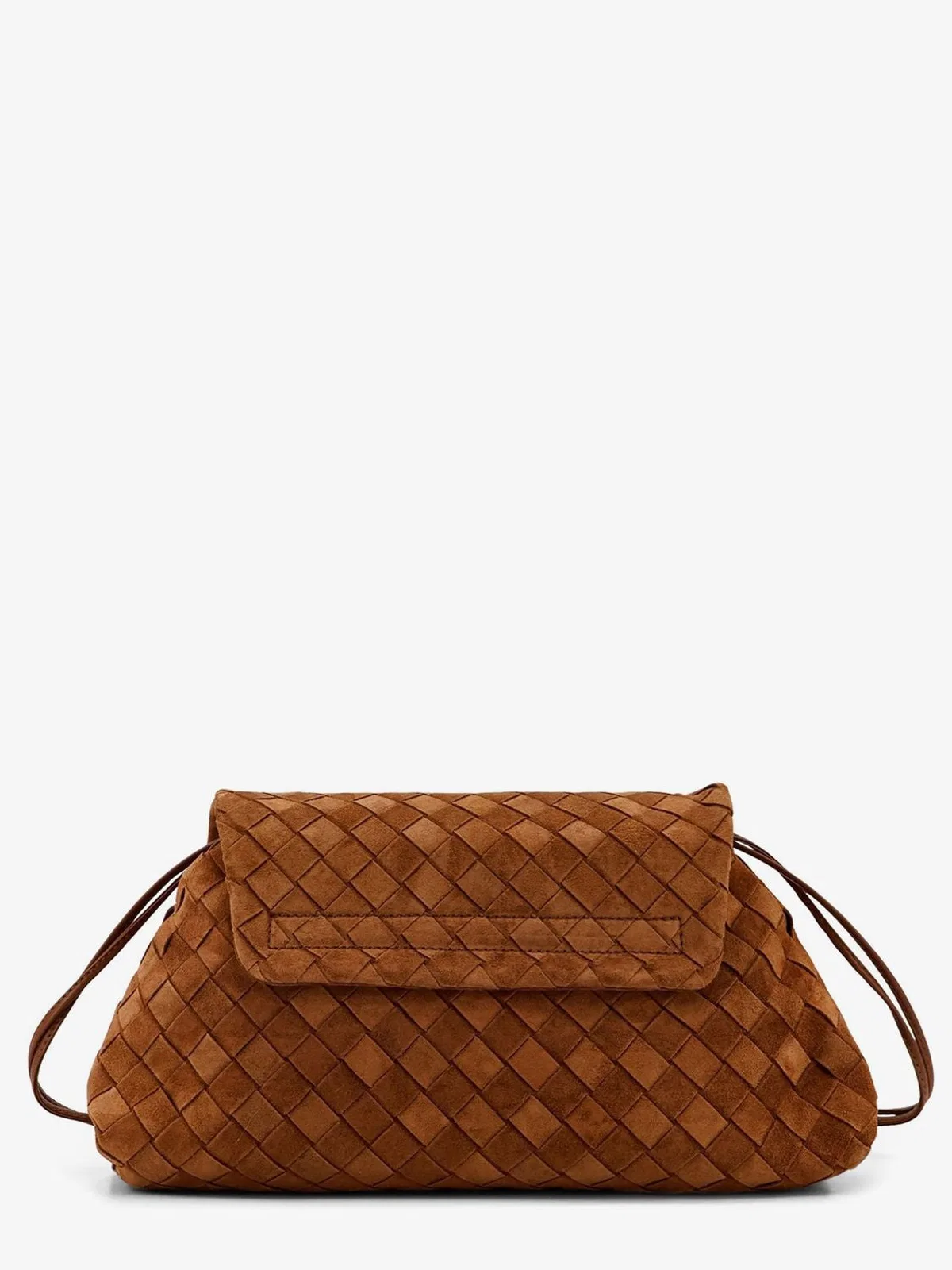 Bottega Veneta Amber Suede Leather Pouch