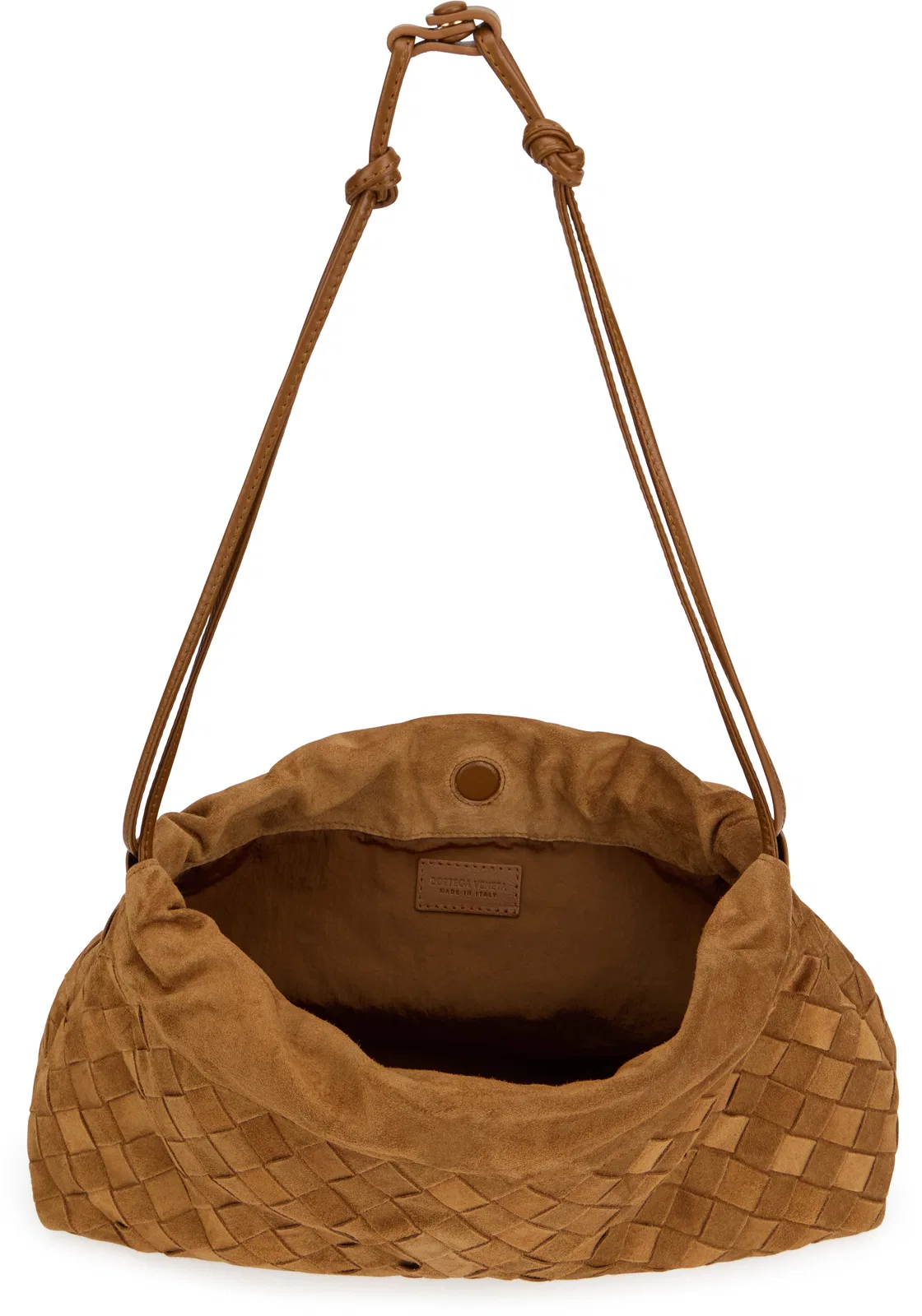 Bottega Veneta Amber Suede Leather Pouch