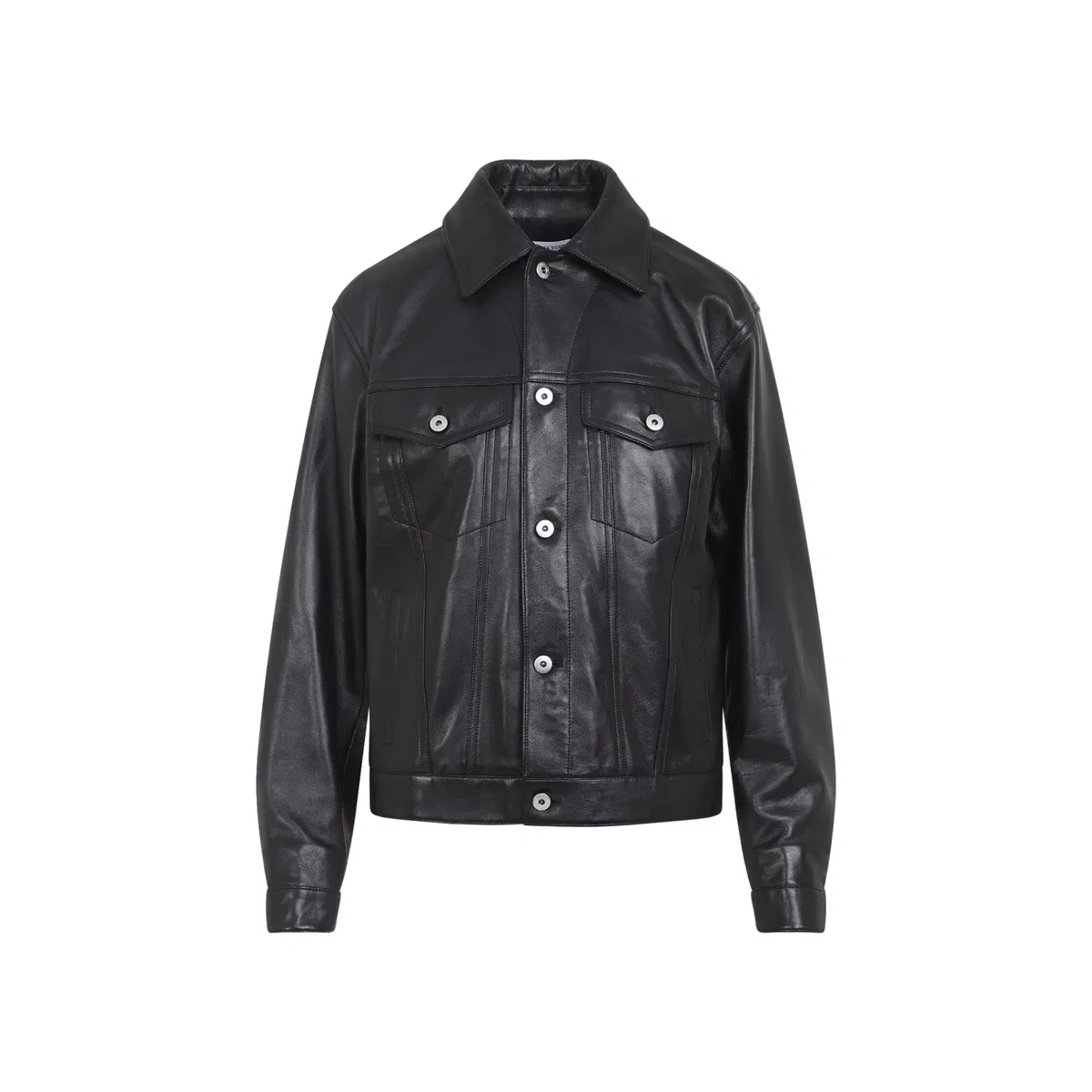Bottega Veneta Black Leather Jacket