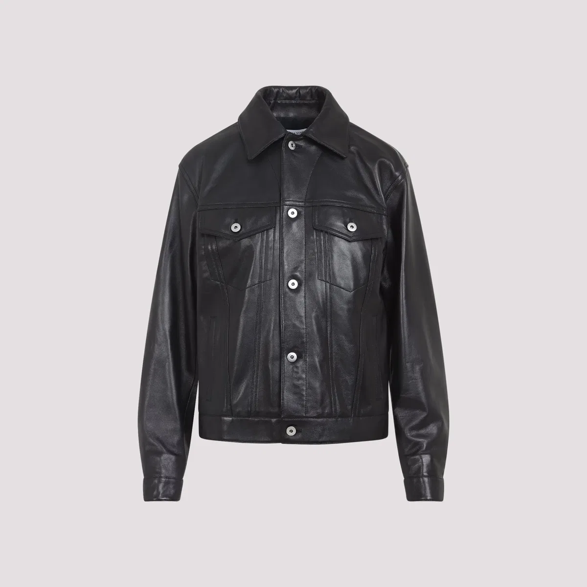 Bottega Veneta Black Leather Jacket