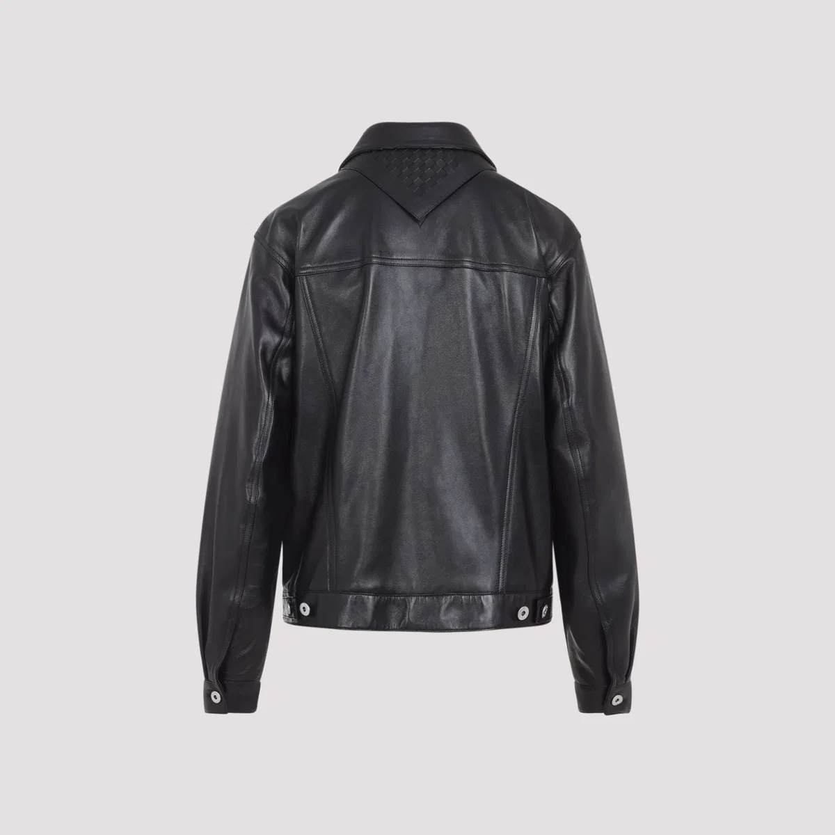 Bottega Veneta Black Leather Jacket