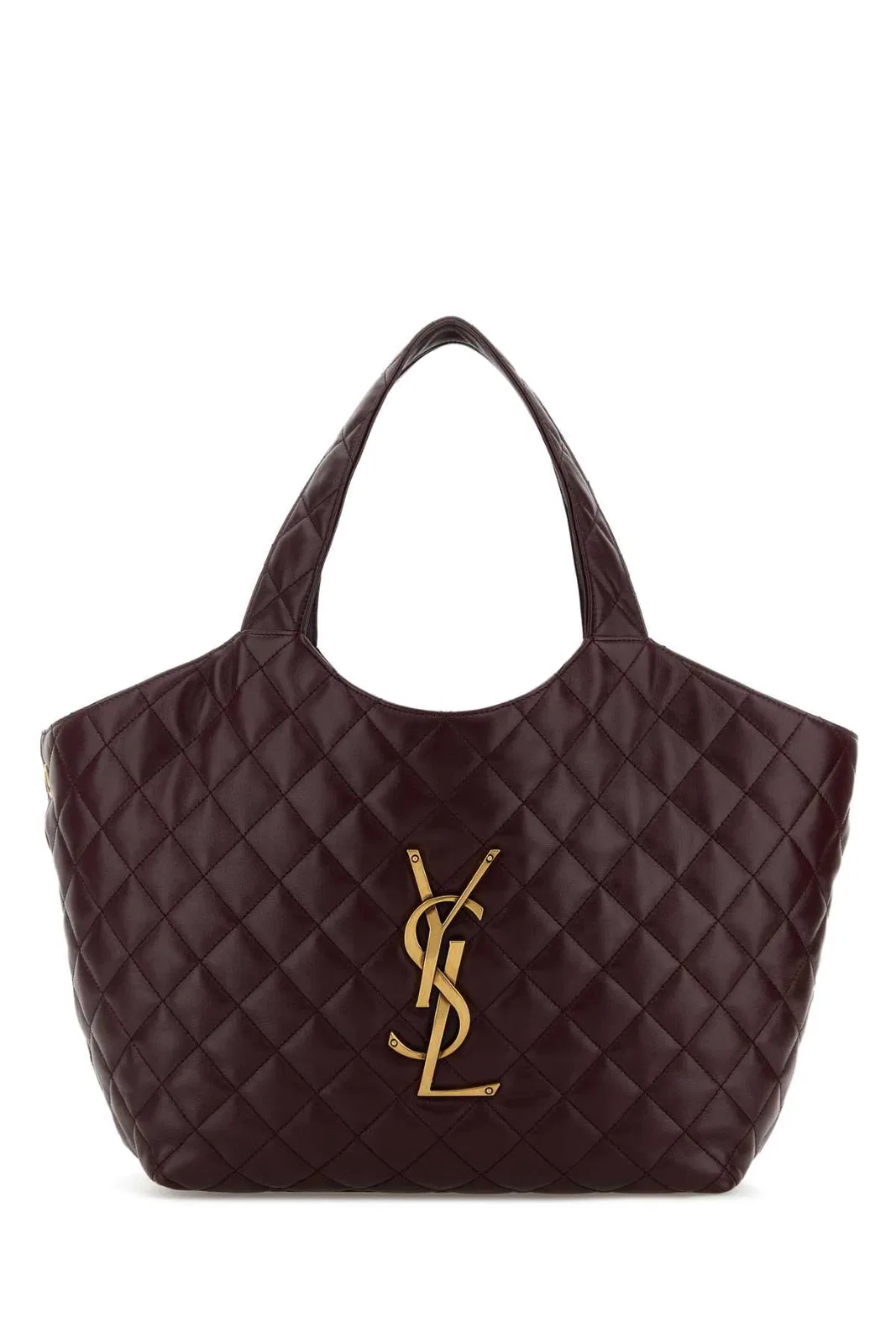 Saint Laurent Burgundy Nappa Leather Medium Icare Shop
