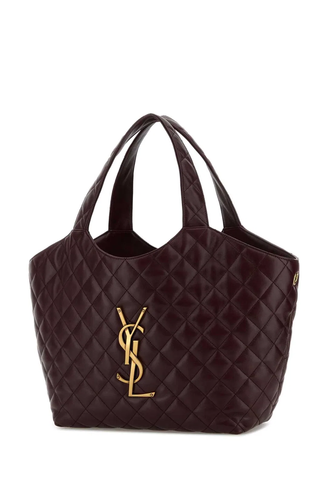 Saint Laurent Burgundy Nappa Leather Medium Icare Shop
