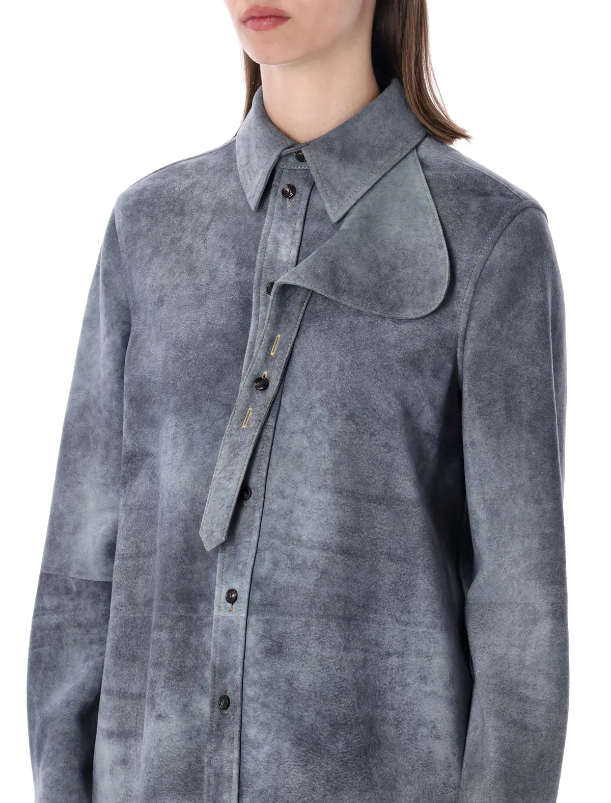 Bottega Veneta Cloudy Suede Shirt