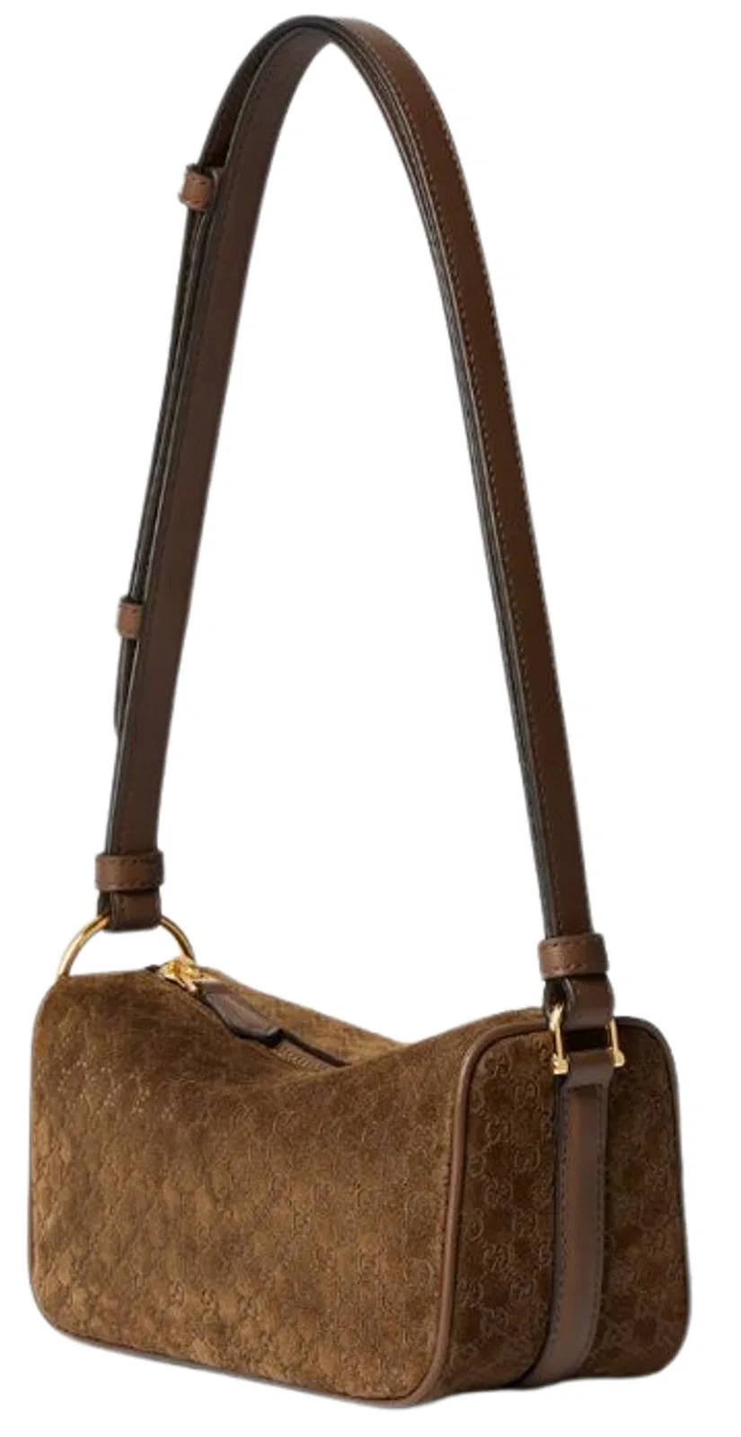 Gucci Suede Dafne Micro G Cotton Leather Mini 