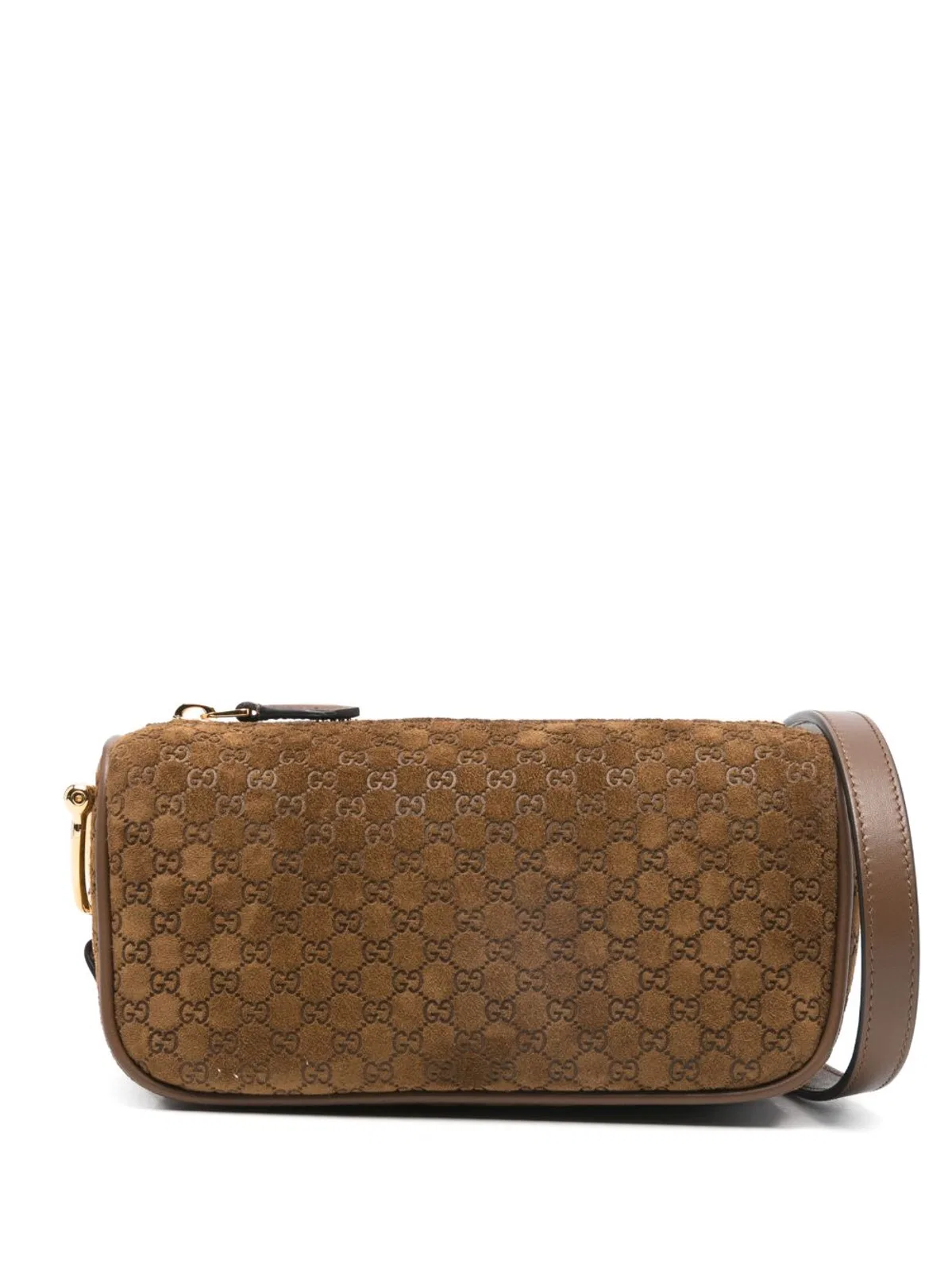 Gucci Suede Dafne Micro G Cotton Leather Mini 