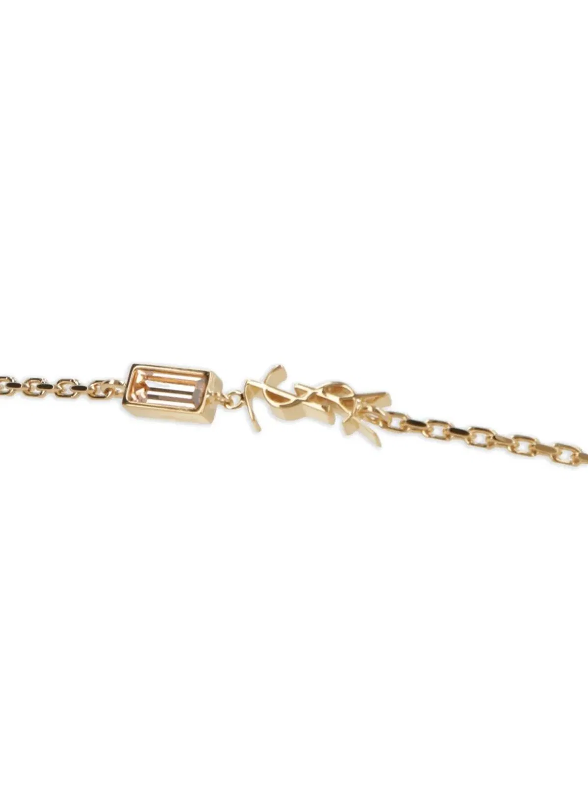 Saint Laurent Cassandre Charm Bracelet In Metal And Rh