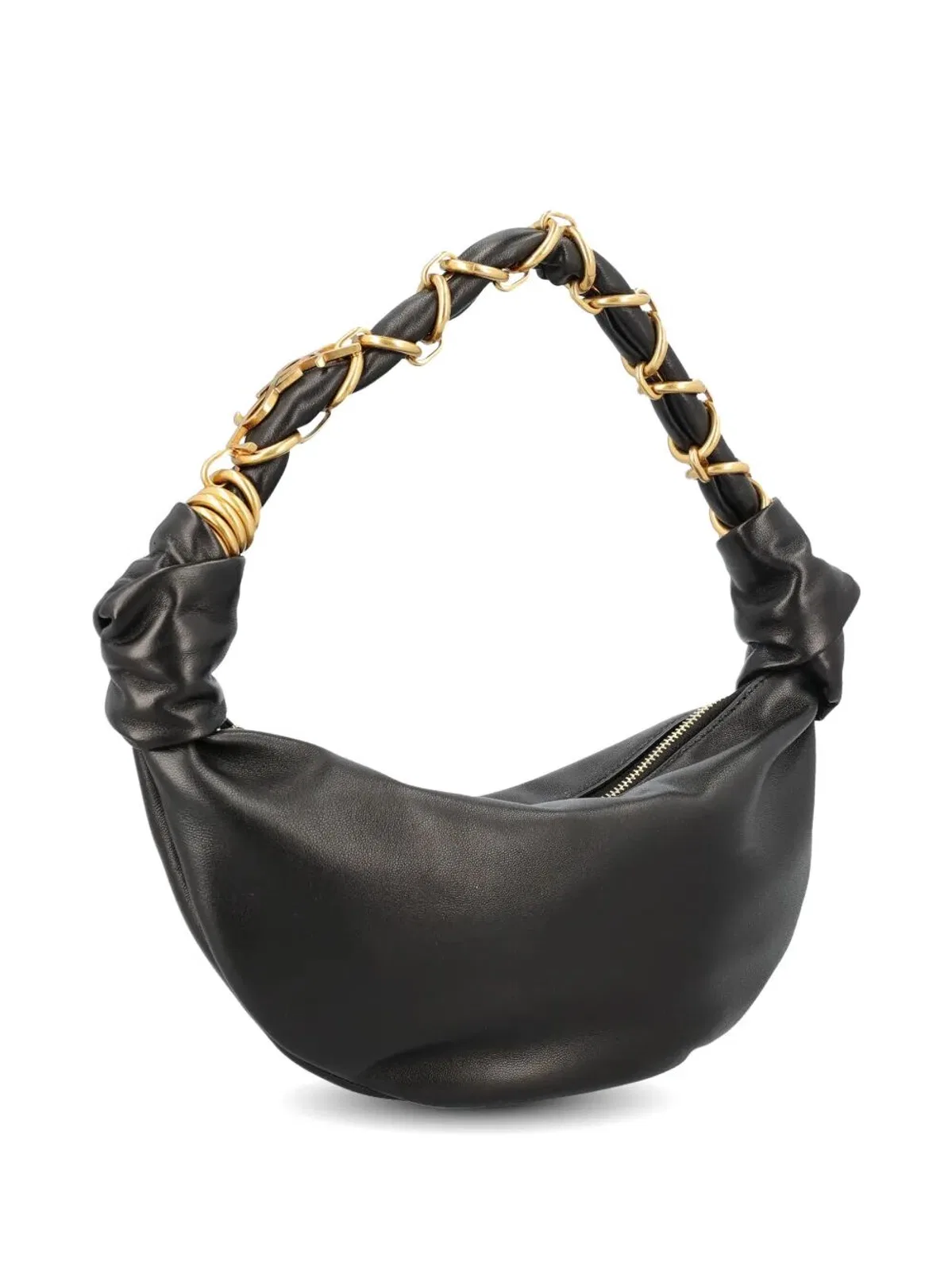 Saint Laurent Black Leather Mini Amalia Shoulder Bag