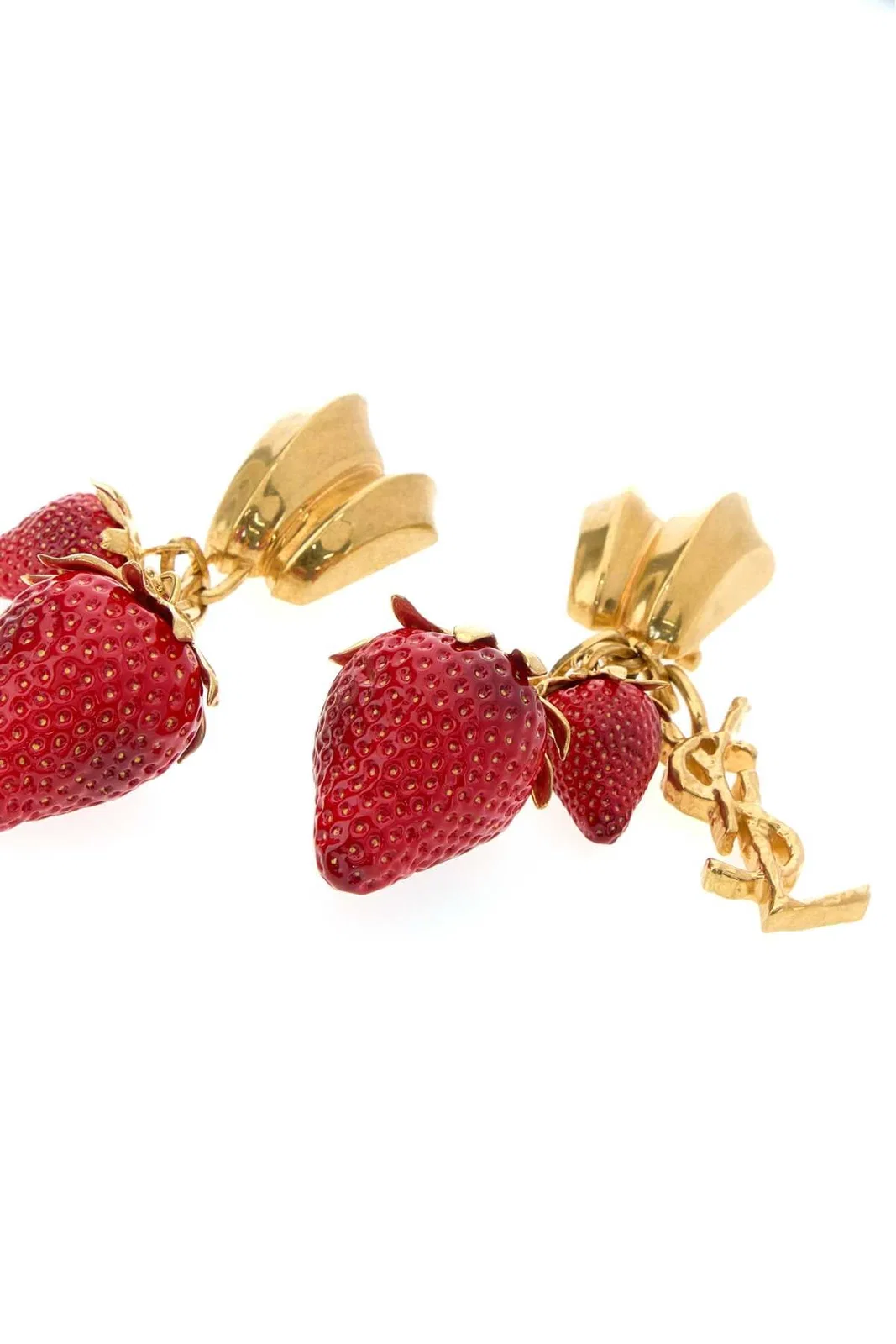 Saint Laurent Multicolor Metal And Resin Cassandre Ear
