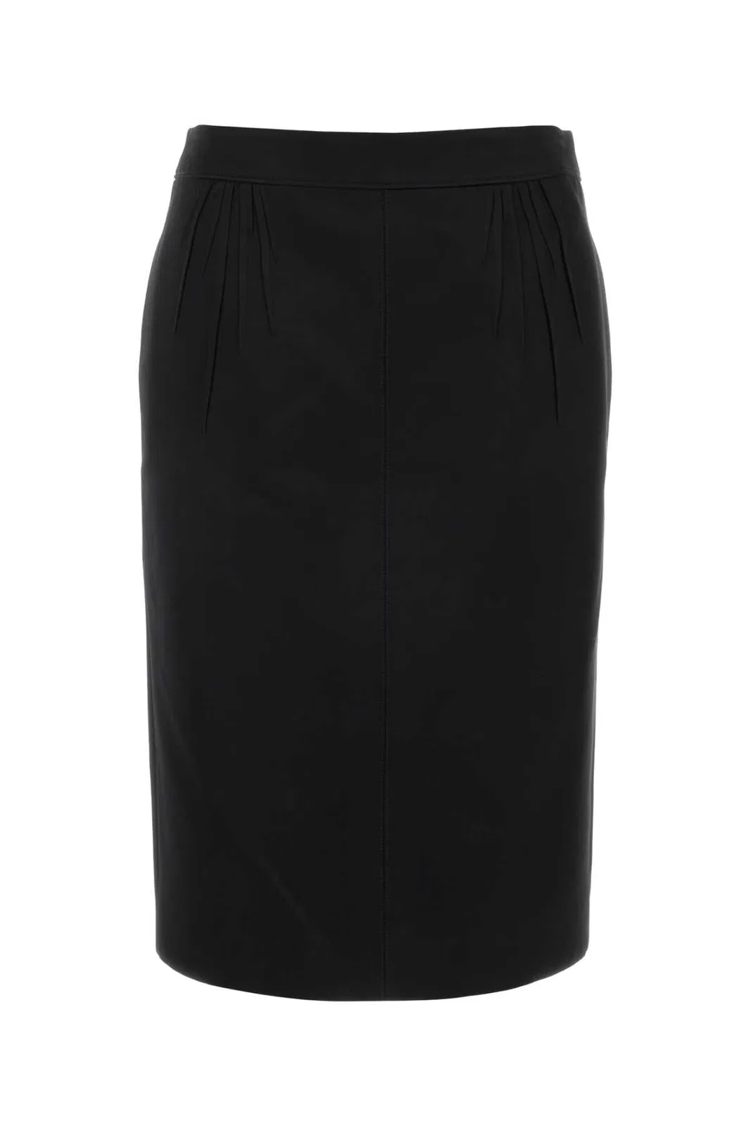 Saint Laurent Black Satin Skirt
