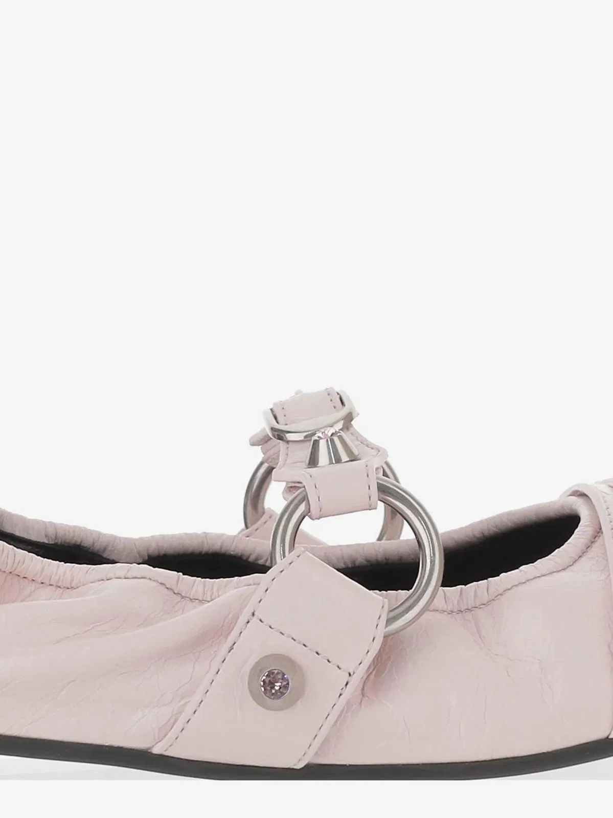 Balenciaga Pink Leather City Ballerinas