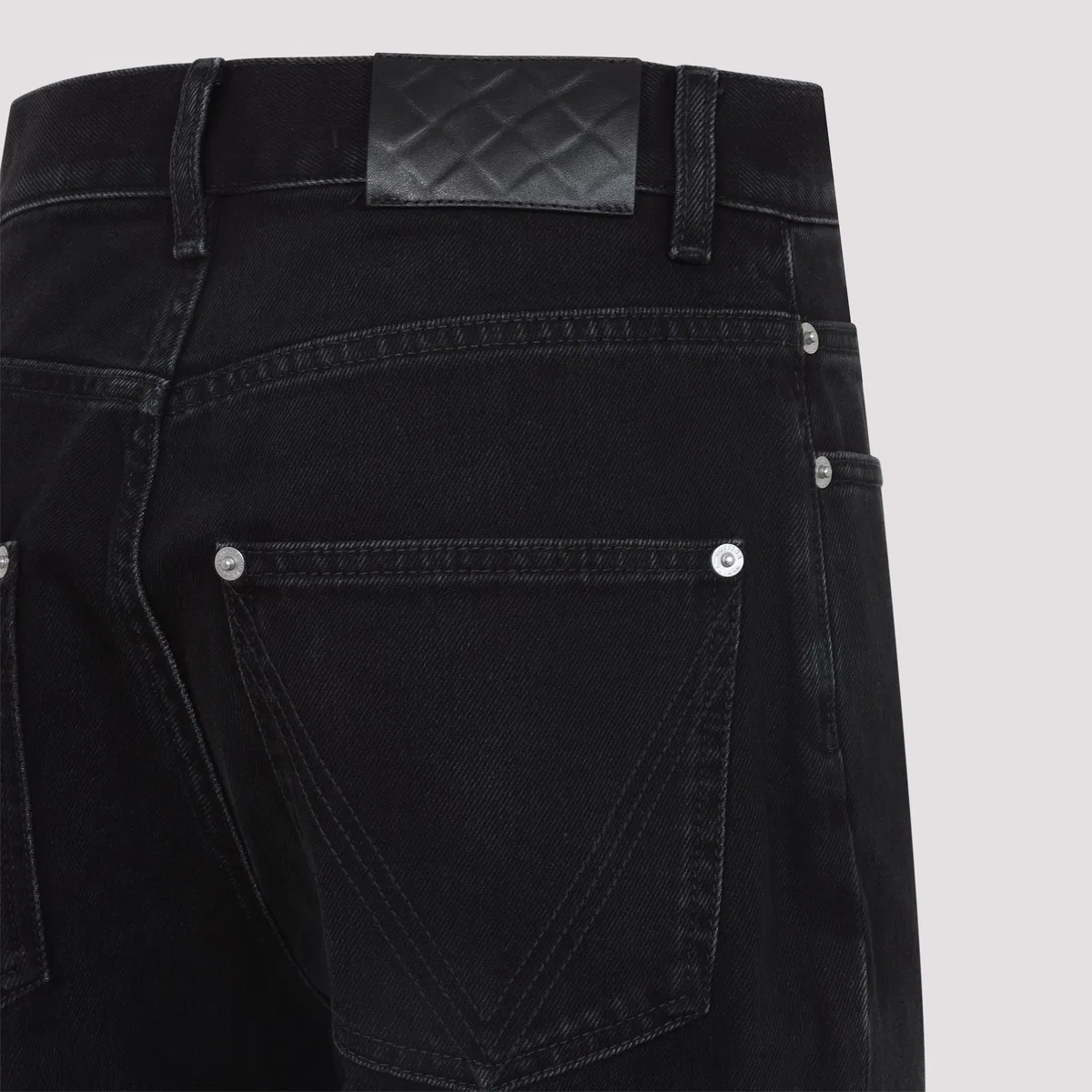 Bottega Veneta Black Cotton Flare Jeans