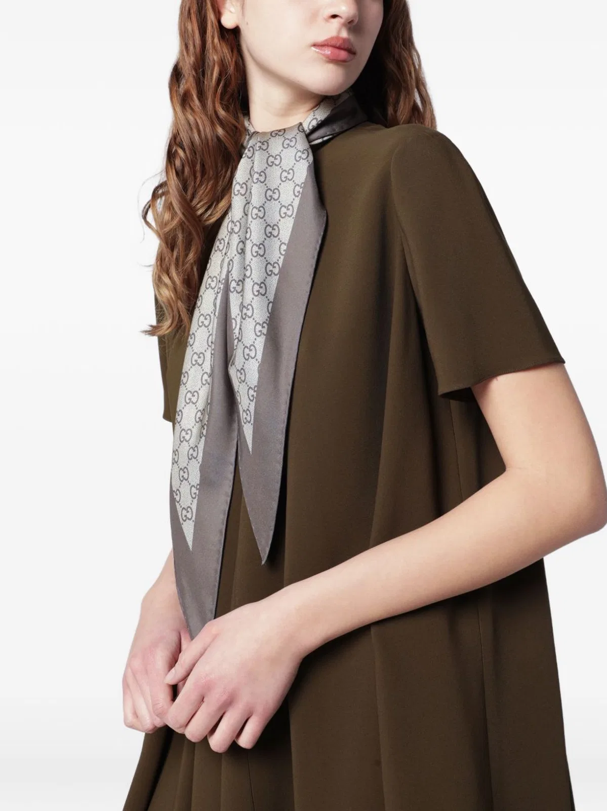 Gucci Grey Silk Accessories