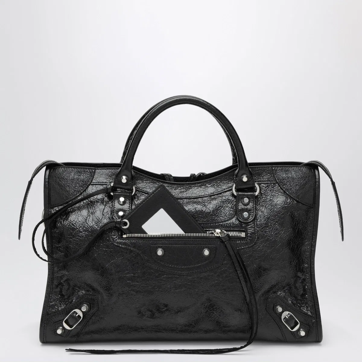 Balenciaga Le City Medium Bag In Arena Lambskin Lea