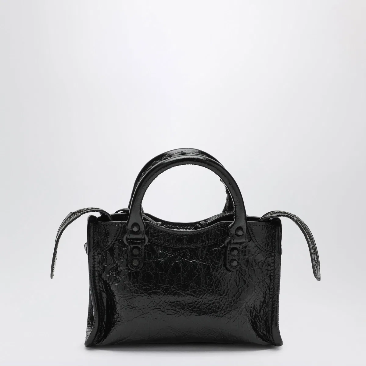 Balenciaga Le City Nano Leather Handbag In Military