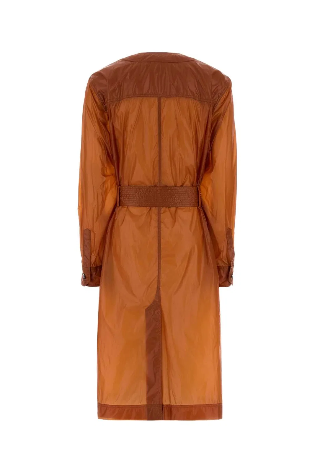 Saint Laurent Orange Nylon Trench Coat