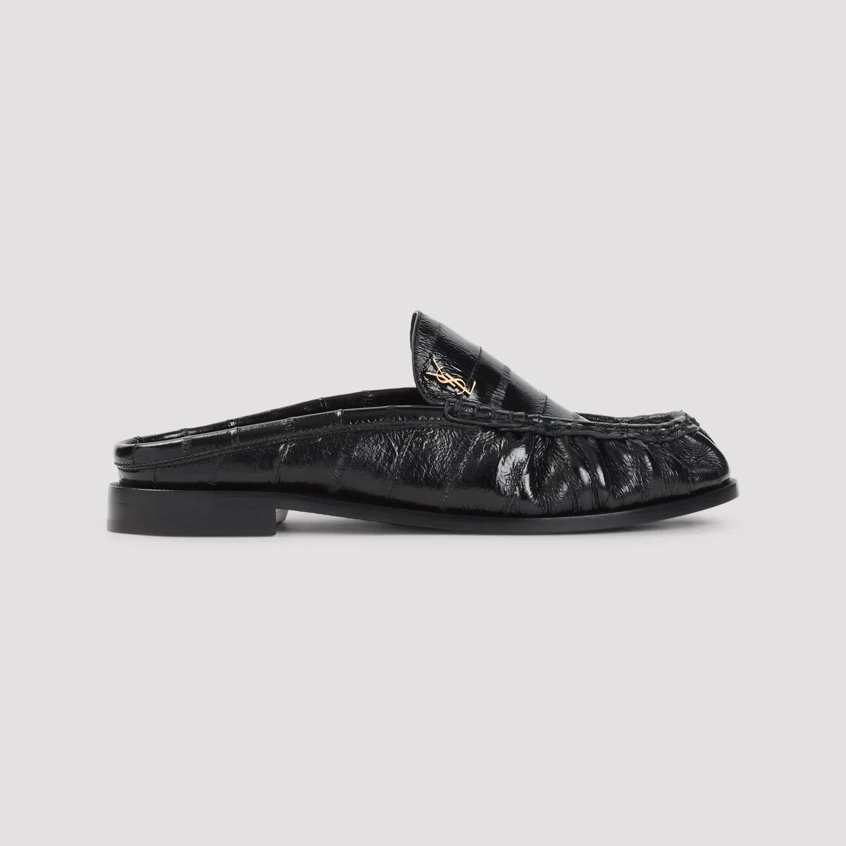 Saint Laurent Le Loafer 15 Backless Black Loafers
