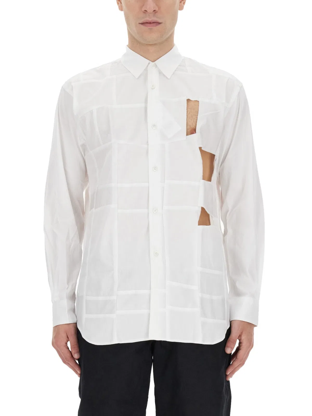 Comme Des Garçons Comme Des Garcons Shirt Cut Out Shirt