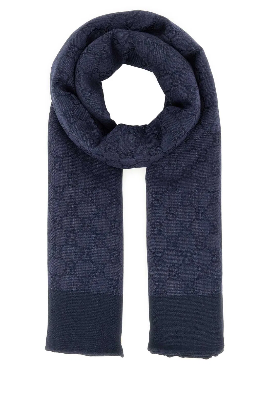 Gucci Embroidered Wool Blend Foulard