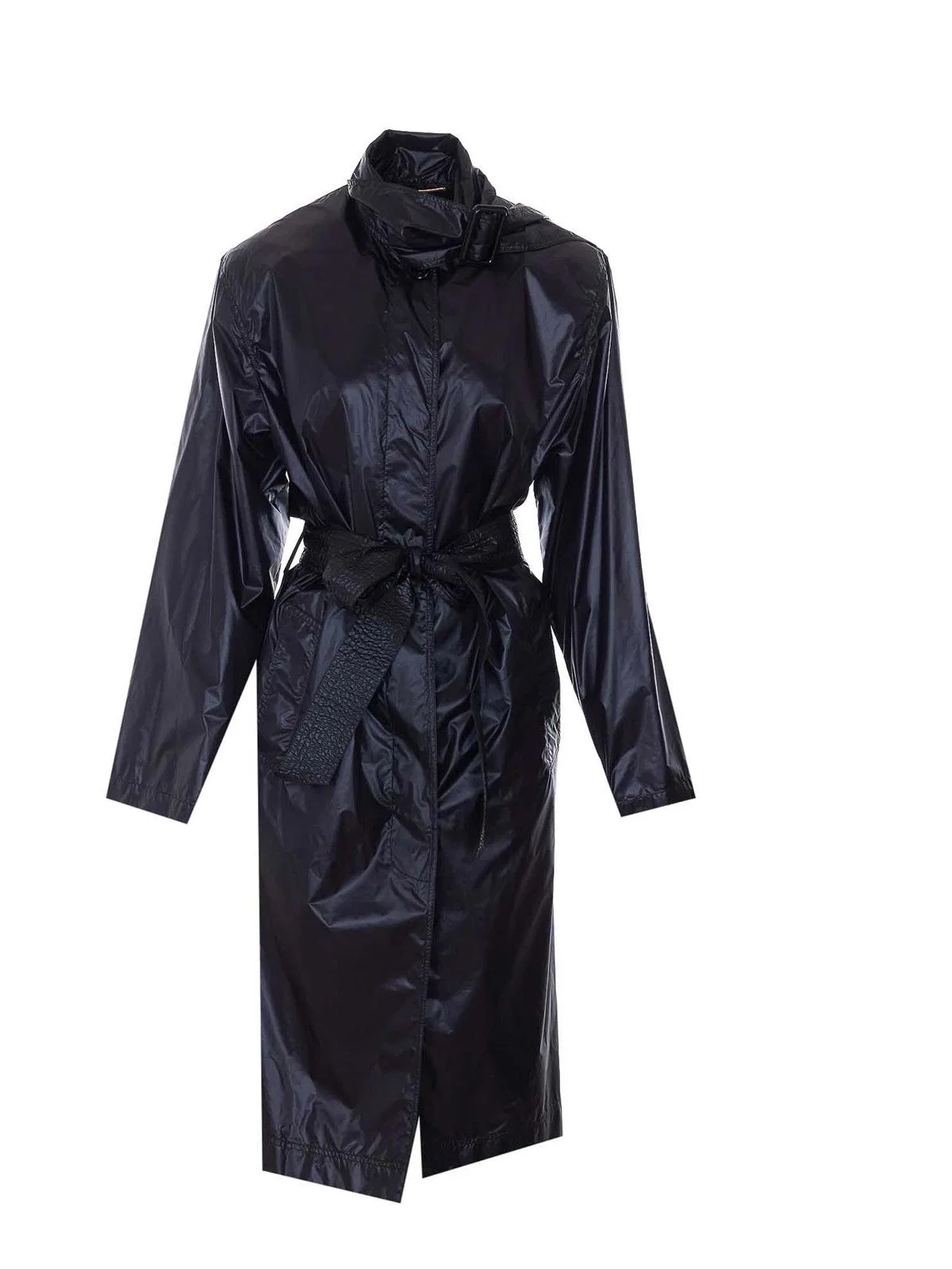 Saint Laurent Black Lavalliere Trench