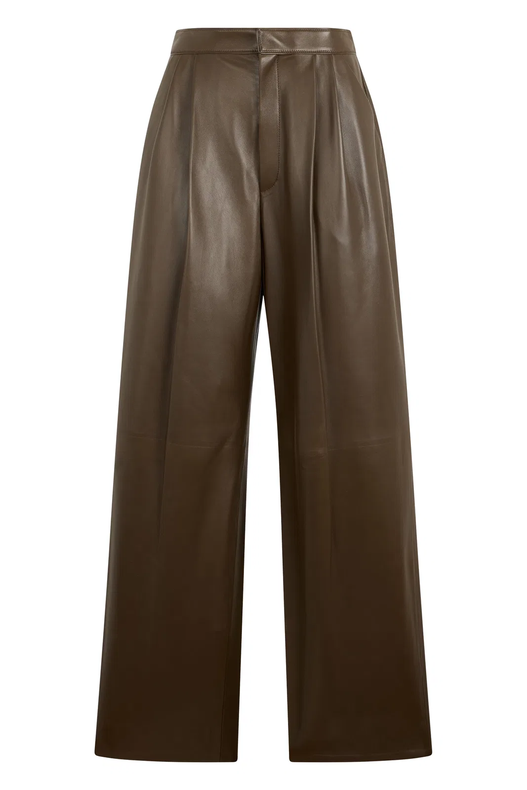 Bottega Veneta Wader Green Soft Leather Pants