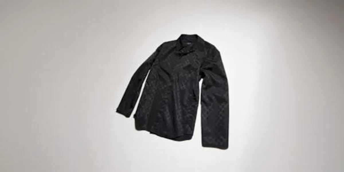 Gucci Black Gg Faille Shirt