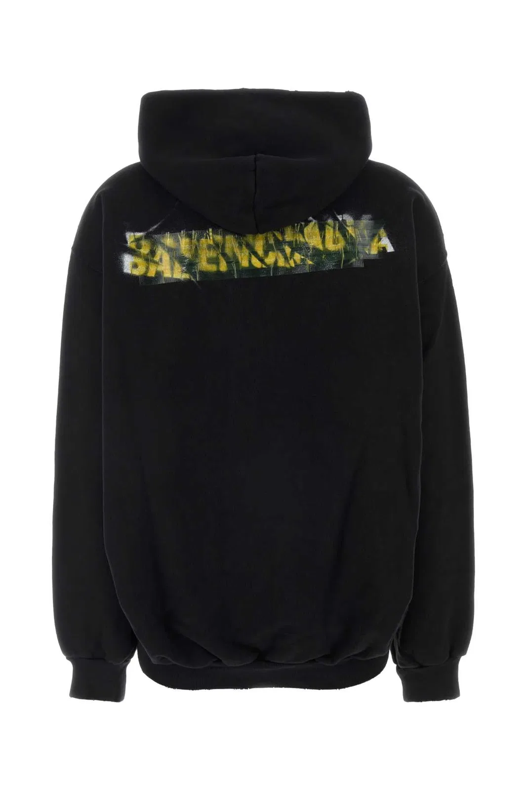 Balenciaga Black Cotton Oversize Sweatshirt