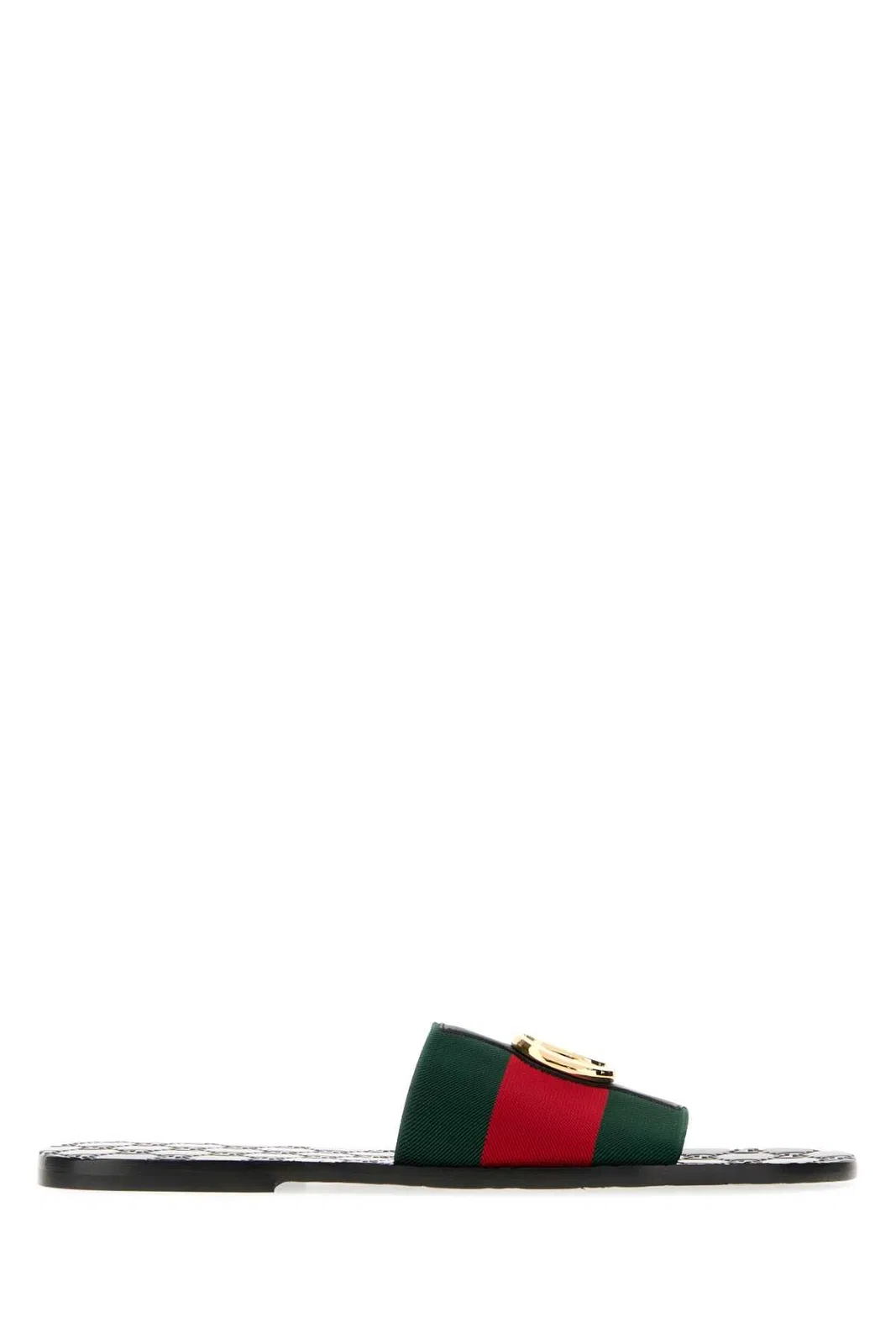 Gucci Embroidered Fabric Riviera Slippers
