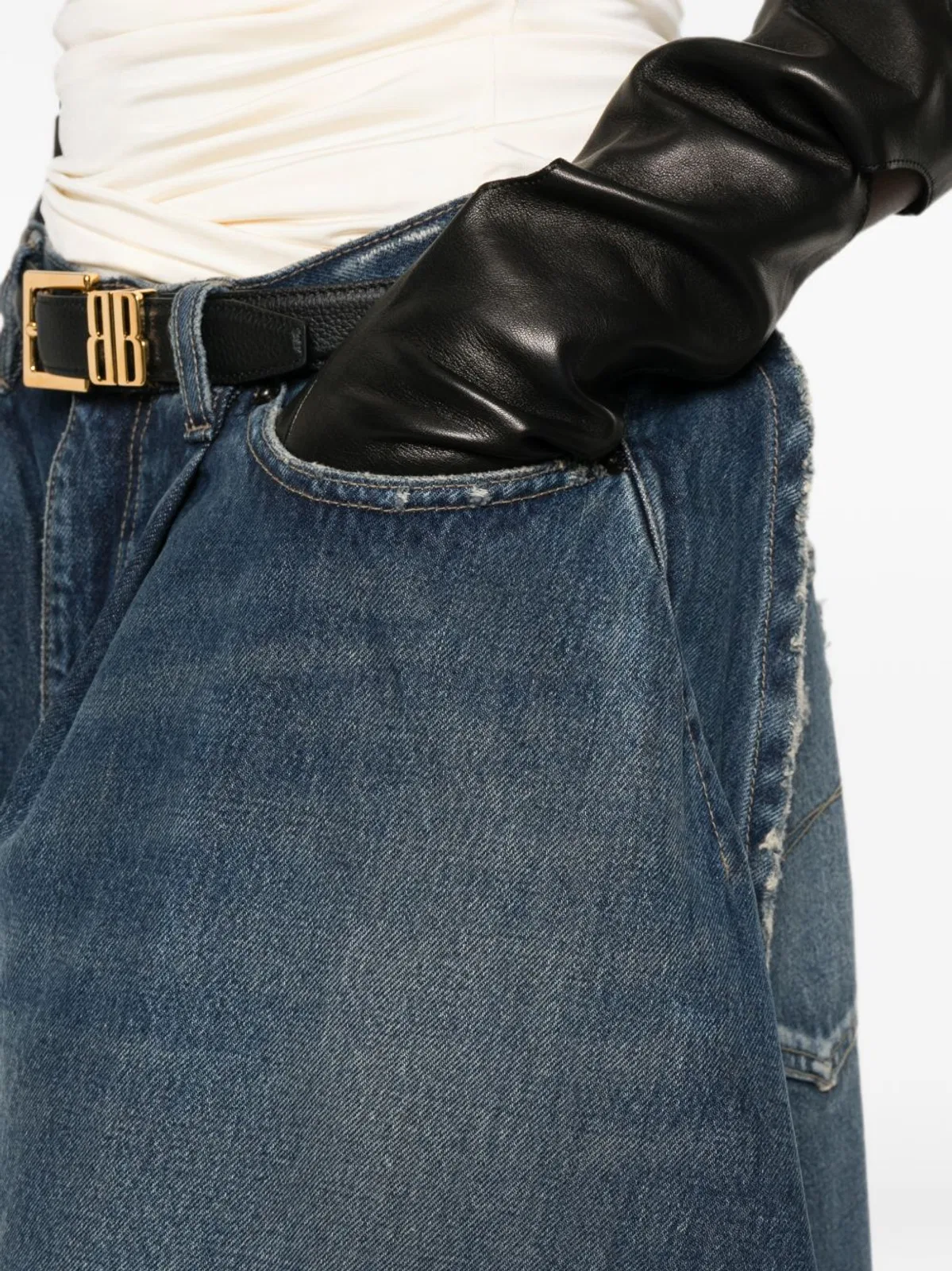 Balenciaga Tulipe Denim Jeans