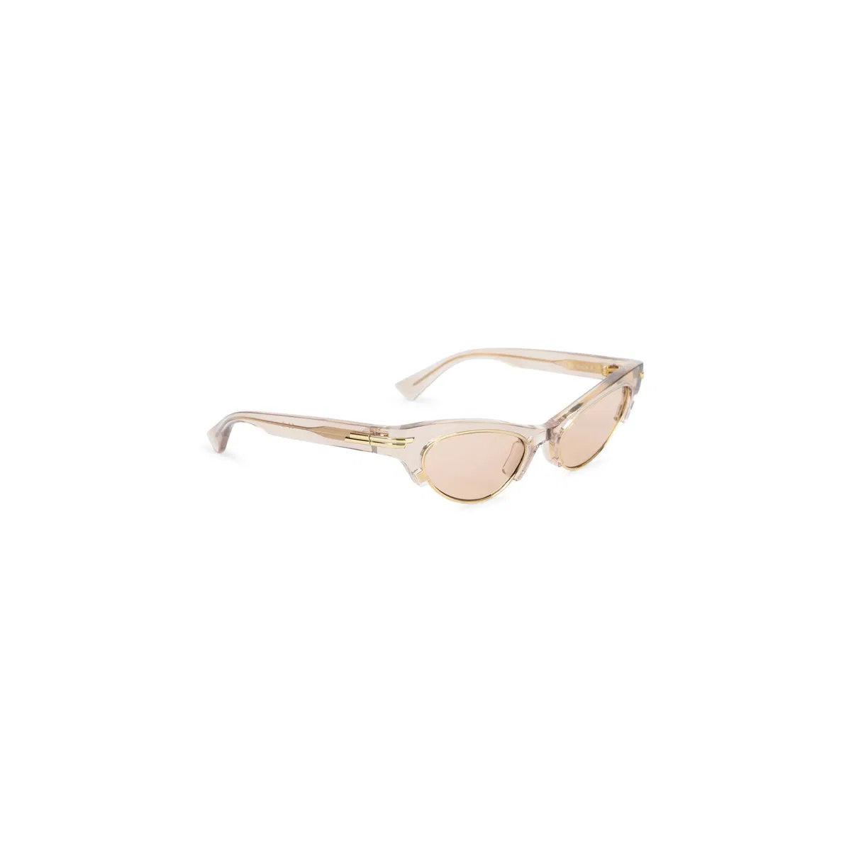 Bottega Veneta Brown Acetate Cat Eye Show Sunglasses
