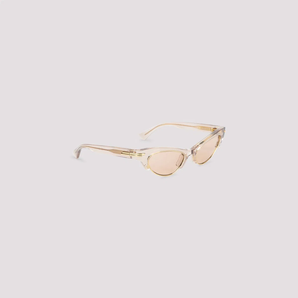 Bottega Veneta Brown Acetate Cat Eye Show Sunglasses