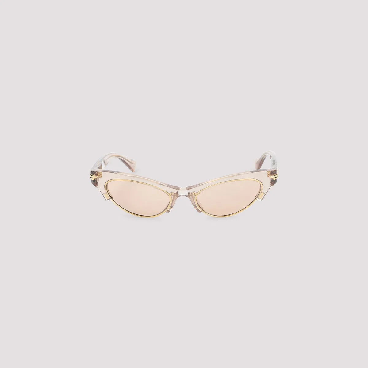 Bottega Veneta Brown Acetate Cat Eye Show Sunglasses